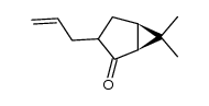 6,6-Dimethyl-3-(prop-2-enyl)bicyclo[3.1.0]hexan-2-one结构式