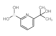 (6-(2-HYDROXYPROPAN-2-YL)PYRIDIN-2-YL)BORONIC ACID结构式