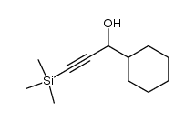 (+/-)-1-cyclohexyl-3-(trimethylsilyl)-2-propynol结构式