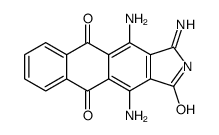 4,11-Diamino-2,3-dihydro-3-imino-1H-naphth[2,3-f]isoindole-1,5,10-trione结构式