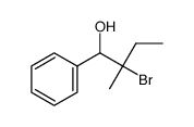 2-bromo-2-methyl-1-phenylbutan-1-ol Structure