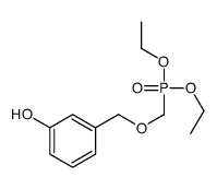 3-(diethoxyphosphorylmethoxymethyl)phenol Structure