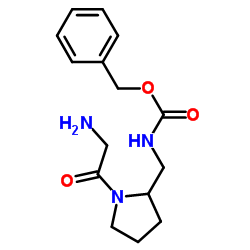 Benzyl [(1-glycyl-2-pyrrolidinyl)methyl]carbamate结构式