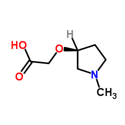 {[(3S)-1-Methyl-3-pyrrolidinyl]oxy}acetic acid Structure