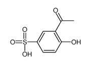 3-acetyl-4-hydroxybenzenesulfonic acid结构式