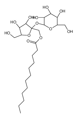 [(2S,3S,4S,5R)-3,4-dihydroxy-5-(hydroxymethyl)-2-[(2R,3R,4S,5S,6R)-3,4,5-trihydroxy-6-(hydroxymethyl)oxan-2-yl]oxyoxolan-2-yl]methyl dodecanoate Structure