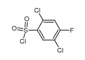 2,5-dichloro-4-fluorobenzenesulfonyl chloride structure