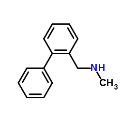 1-联联苯基-N-甲基甲基胺结构式