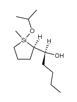 erythro-2-(1-hydroxypentyl)-1-isopropoxy-1-methylsilacyclopentane结构式