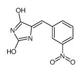 5-[(3-nitrophenyl)methylidene]imidazolidine-2,4-dione Structure