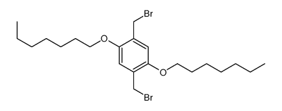 1,4-bis(bromomethyl)-2,5-diheptoxybenzene结构式