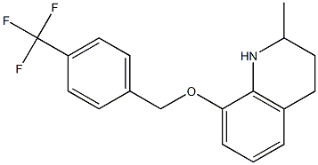 2-methyl-8-(4-(trifluoromethyl)benzyloxy)-1,2,3,4-tetrahydroquinoline结构式