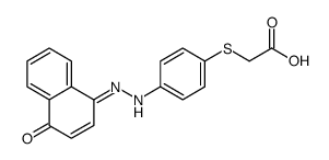 2-[4-[2-(4-oxonaphthalen-1-ylidene)hydrazinyl]phenyl]sulfanylacetic acid结构式