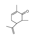 (5R)-2,6-dimethyl-5-prop-1-en-2-ylcyclohex-2-en-1-one结构式
