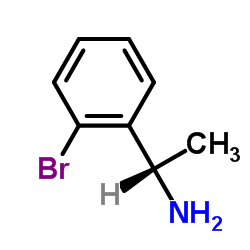 (S)-(-)-1-(2-溴苯基)乙胺结构式