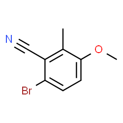 6-Bromo-3-methoxy-2-methylbenzonitrile Structure