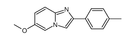 6-methoxy-2-(4'-tolyl)imidazo[1,2-a]pyridine结构式