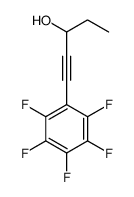 1-(2,3,4,5,6-pentafluorophenyl)pent-1-yn-3-ol Structure