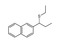 (R)-ethyl(1-(naphthalen-2-yl)propyl)sulfane结构式