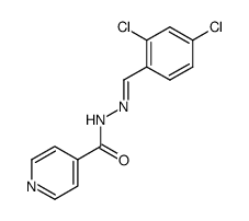 2,4-dichlorobenzaldehyde isonicotinoylhydrazone Structure