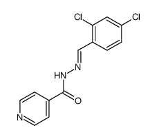 2,4-dichlorobenzaldehyde isonicotinoylhydrazone结构式