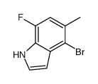 4-Bromo-7-Fluoro-5-Methyl-1H-Indole结构式