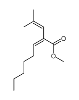 methyl (Z)-2-(2-methyl-1-propenyl)-2-octenoate结构式