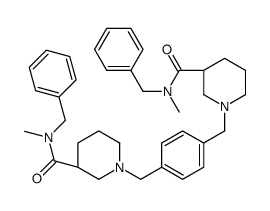 alpha,alpha'-bis(3-(N-benzyl-N-methylcarbamoyl)piperidinol)-4-xylene structure