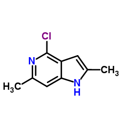 4-Chloro-2,6-dimethyl-1H-pyrrolo[3,2-c]pyridine structure