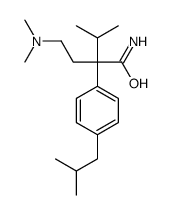 2-[2-(dimethylamino)ethyl]-3-methyl-2-[4-(2-methylpropyl)phenyl]butanamide Structure