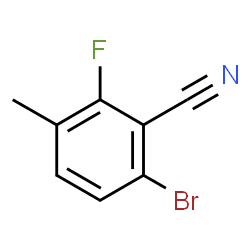 6-Bromo-2-fluoro-3-methylbenzonitrile Structure