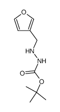Hydrazinecarboxylic acid, 2-(3-furanylmethyl)-, 1,1-dimethylethyl ester (9CI) structure