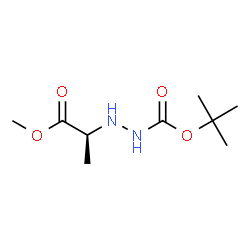 Hydrazinecarboxylic acid, 2-(2-methoxy-1-methyl-2-oxoethyl)-, 1,1-结构式