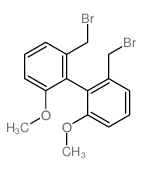 1,1'-Biphenyl,2,2'-bis(bromomethyl)-6,6'-dimethoxy-结构式