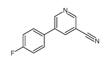 5-(4-fluorophenyl)pyridine-3-carbonitrile结构式