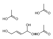 acetic acid,but-2-ene-1,1,4-triol Structure