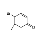 4-bromo-3,5,5-trimethylcyclohex-2-en-1-one结构式