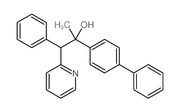 2-Pyridineethanol, a-[1,1'-biphenyl]-4-yl-a-methyl-b-phenyl-结构式