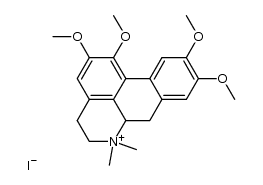 1,2,9,10-tetramethoxy-6,6-dimethyl-aporphanium, iodide Structure