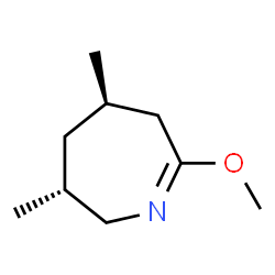 2H-Azepine,3,4,5,6-tetrahydro-7-methoxy-3,5-dimethyl-,trans-(9CI) structure