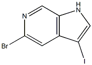5-Bromo-3-iodo-1H-pyrrolo[2,3-c]pyridine结构式