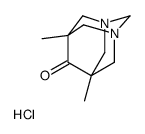 1,3-Diazatricyclo(3.3.1.1(sup 3,7))decan-6-one, 5,7-dimethyl-, hydrochloride Structure