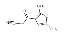 3-(2,5-dimethyl-3-furyl)-3-oxopropanenitrile structure