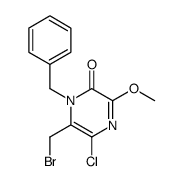 1-Benzyl-6-bromomethyl-5-chloro-3-methoxy-1H-pyrazin-2-one结构式