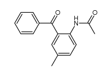 N-(2-benzoyl-4-methylphenyl)acetamide结构式