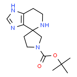 tert-butyl 3,5,6,7-tetrahydrospiro[imidazo[4,5-c]pyridine-4,3'-pyrrolidine]-1'-carboxylate结构式