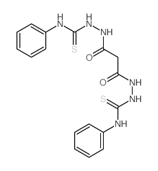 Propanedioic acid,1,3-bis[2-[(phenylamino)thioxomethyl]hydrazide]结构式