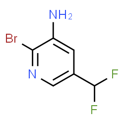 2-Bromo-5-(difluoromethyl)pyridin-3-amine Structure