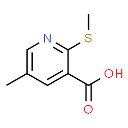 2-(Methylthio)-5-methylpyridine-3-carboxylic acid结构式