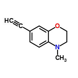 7-Ethynyl-4-methyl-3,4-dihydro-2H-1,4-benzoxazine Structure